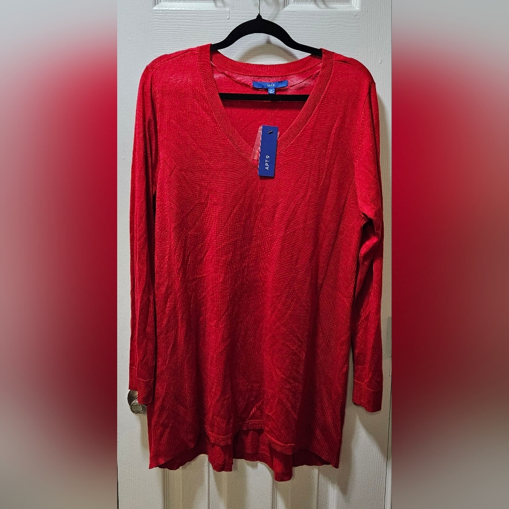 Apt. 9 Vibrant Red Sweater